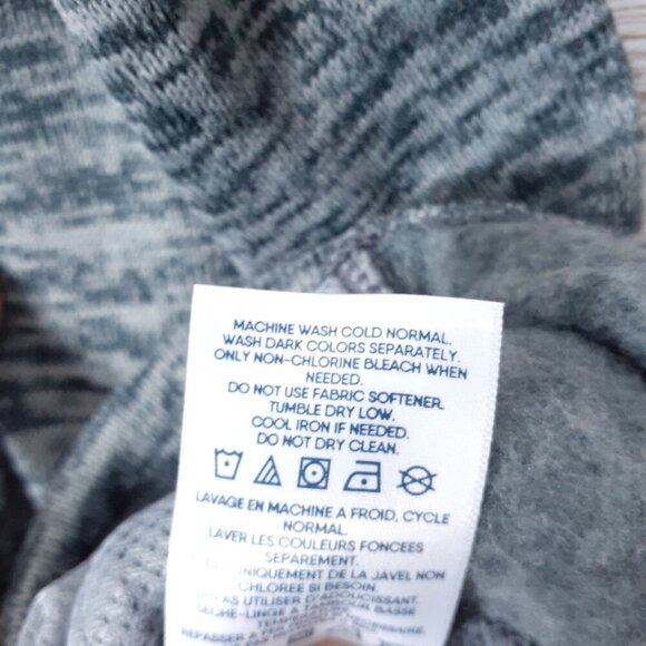 Lands End Mens Fleece Lined Vest XLT Full Zip Gray Outdoor Camping Hiking 251 - Picture 5 of 5